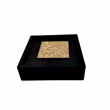 Angira handicrafts wooden Dry fruit box Multipurpose 4 Section Handcrafted Square Dry Fruit Box-4