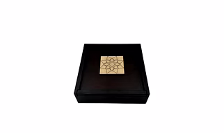 Angira handicrafts wooden Dry fruit box Multipurpose 4 Section Handcrafted Square Dry Fruit Box