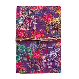 Indian Elephant Handmade Paper Notebook