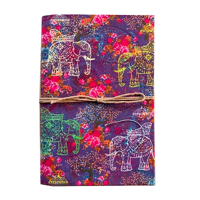 Indian Elephant Handmade Paper Notebook