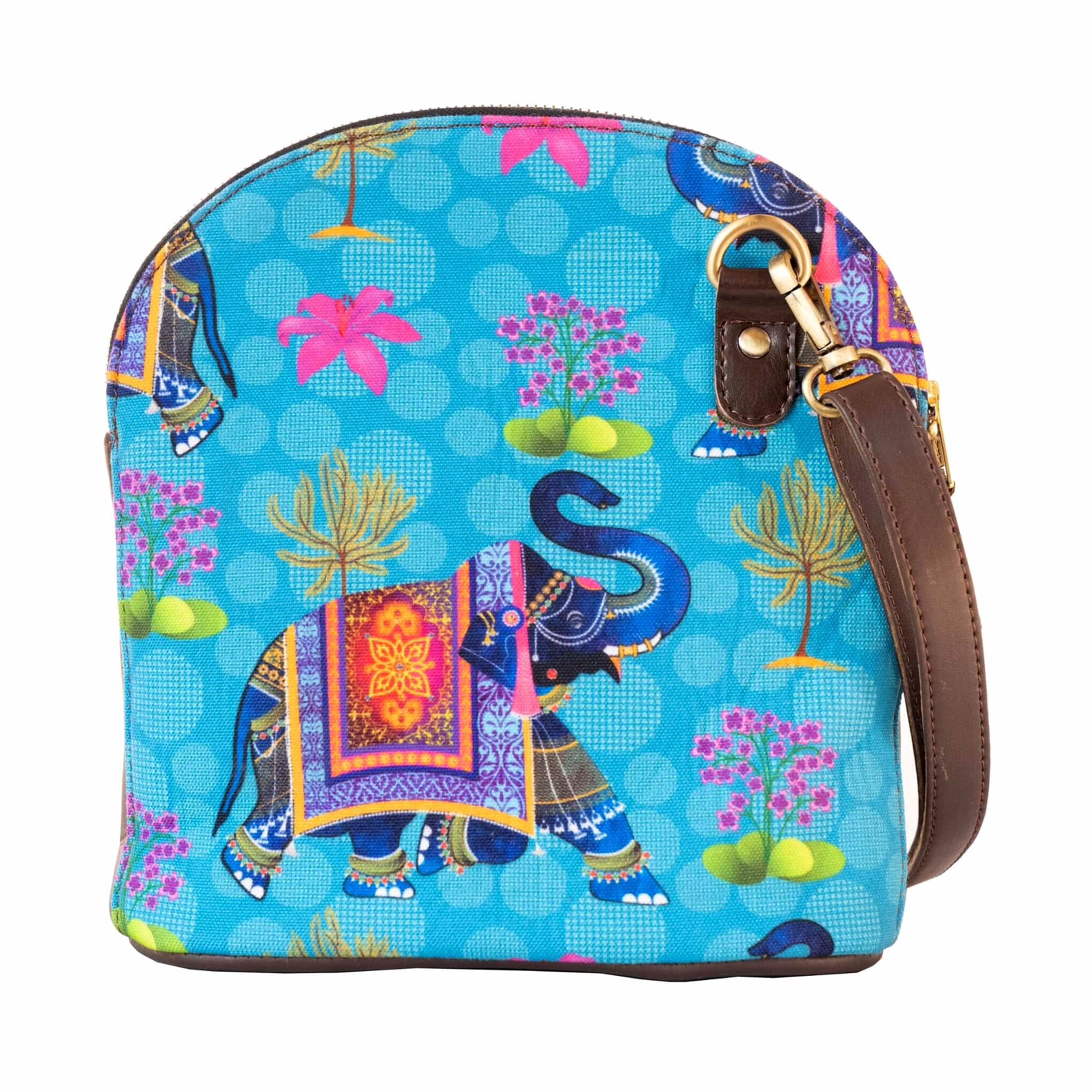 Royal Elephant Zipper Crossbody Bag image 2