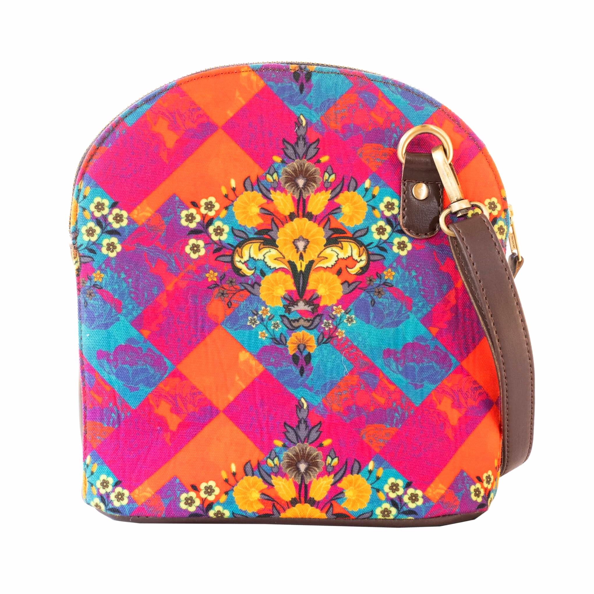 Women Multicolor Floral Crossbody Bag image 2