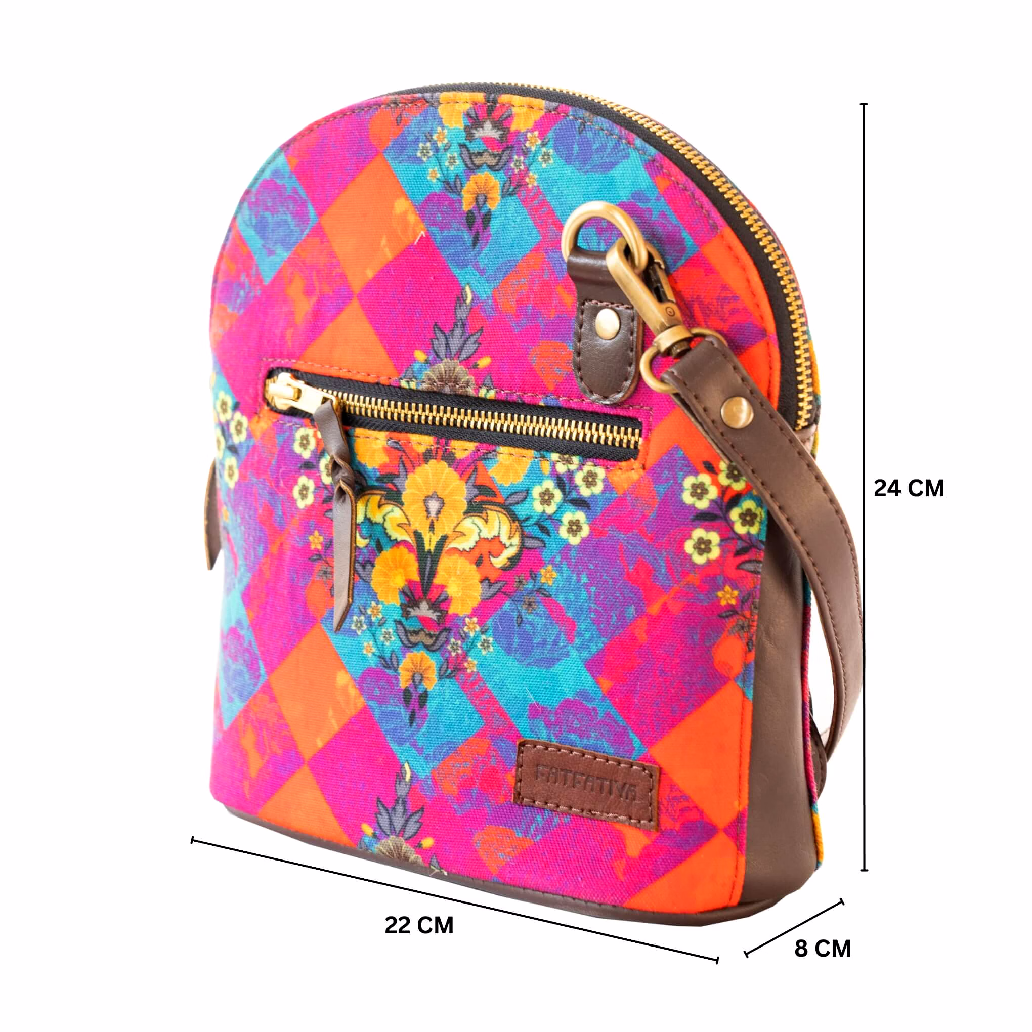 Women Multicolor Floral Crossbody Bag image 3