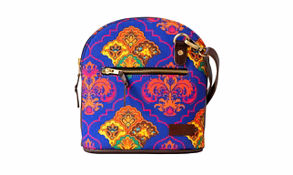 Printed Multicolour Crossbody Canvas Bag