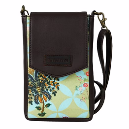 garden pattern mobile phone sling bag