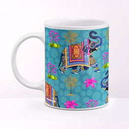 ethnic indian elephant coffee mug