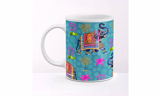 Ethnic Indian Elephant Coffee Mug
