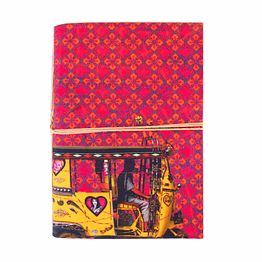 yellow fatfatiya recycled paper diary