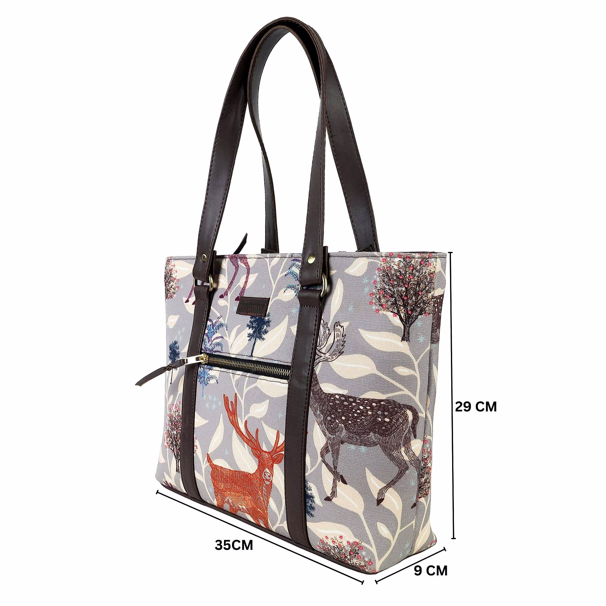 Deer Print Office Tote Bag image 3