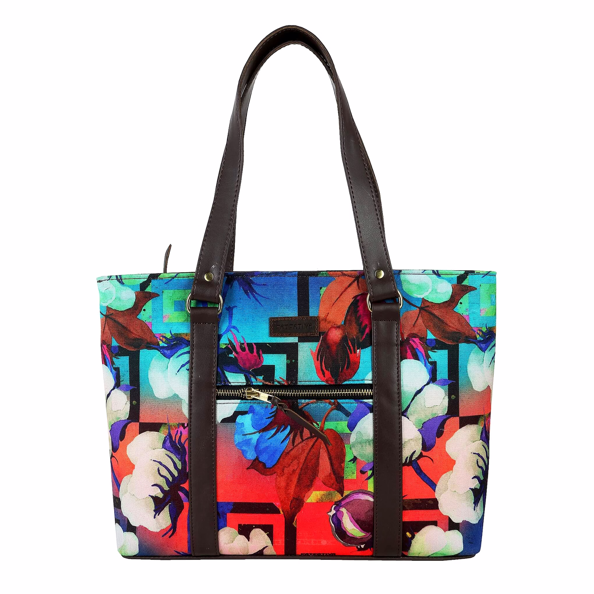flower from center of earth tote bag