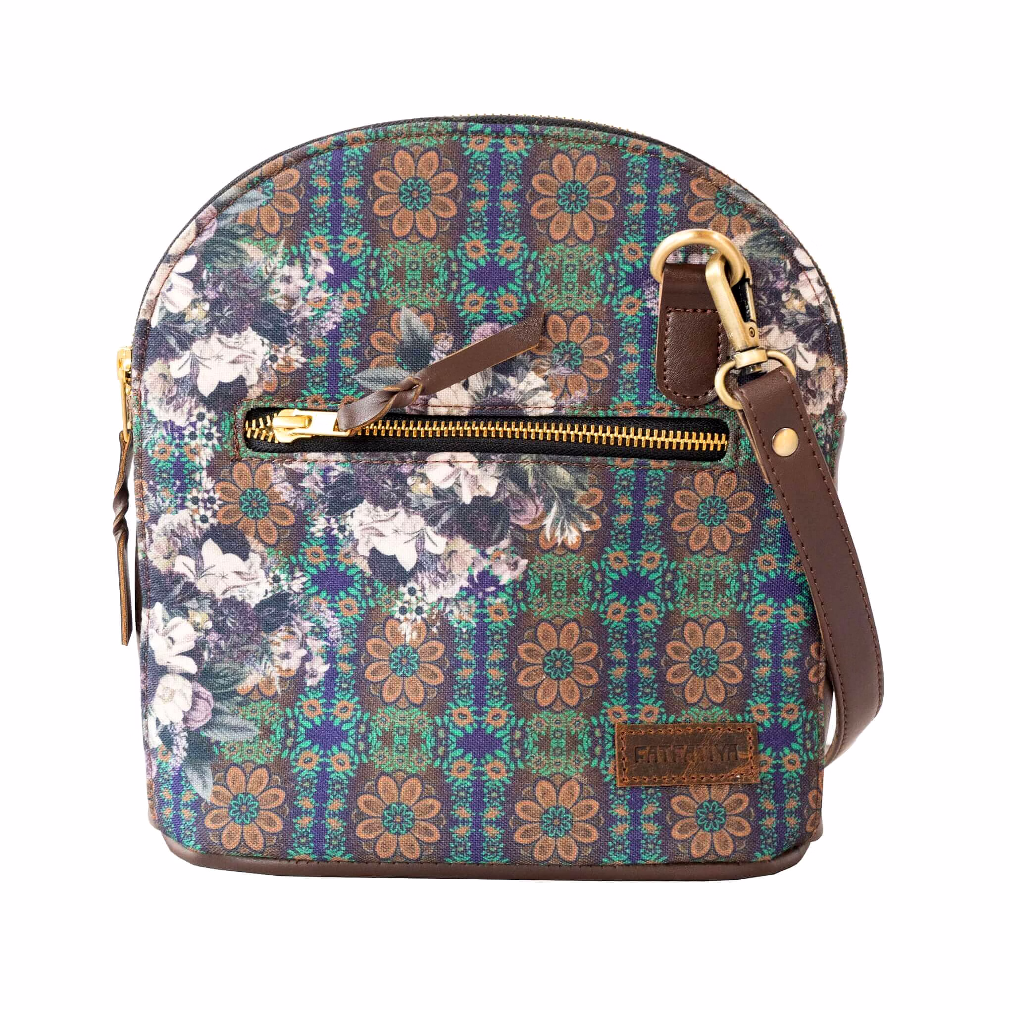 The Elegant Flower of Stone Travel Crossbody Bag image 1