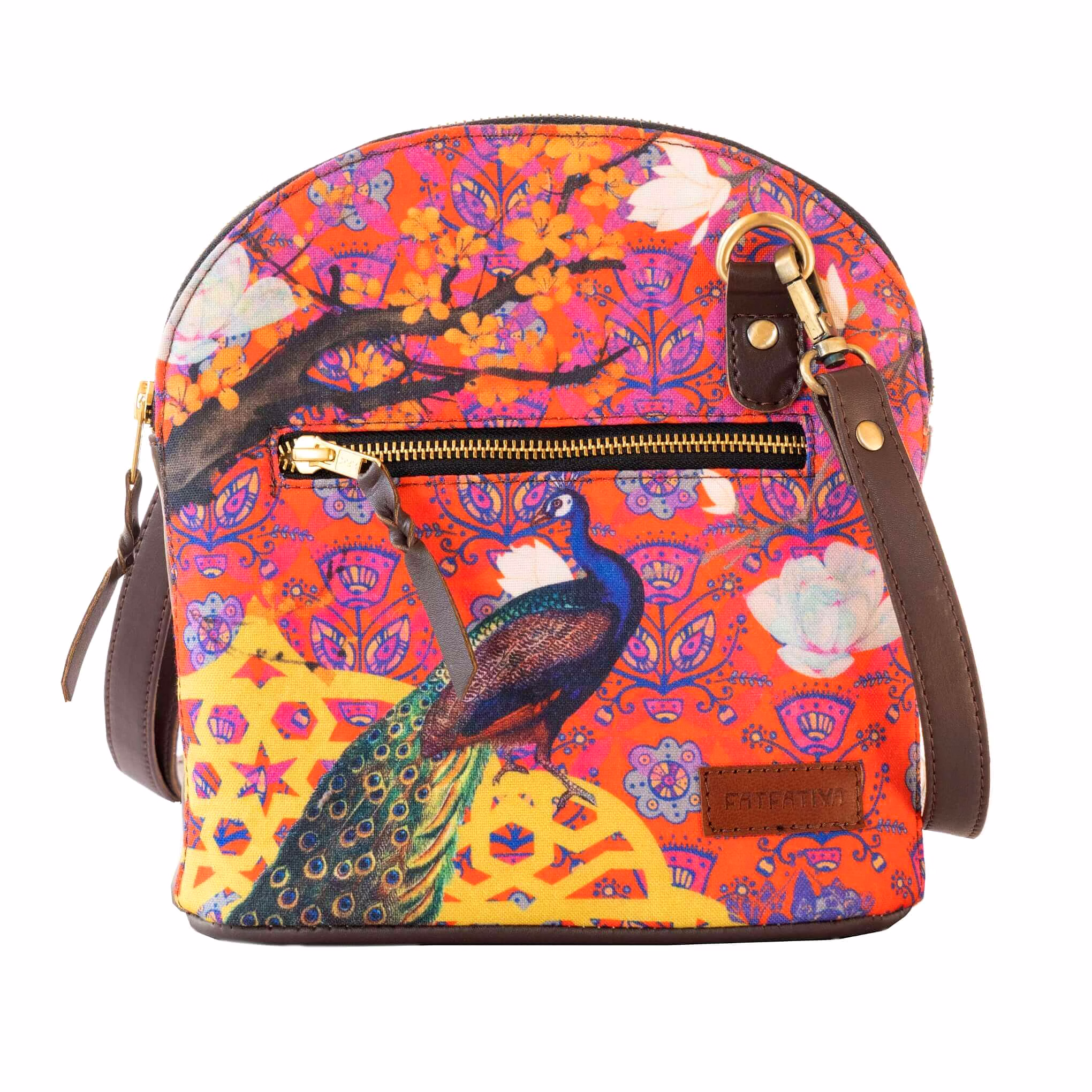 The Song of Peacock Crossbody Shoulder Bag image 1