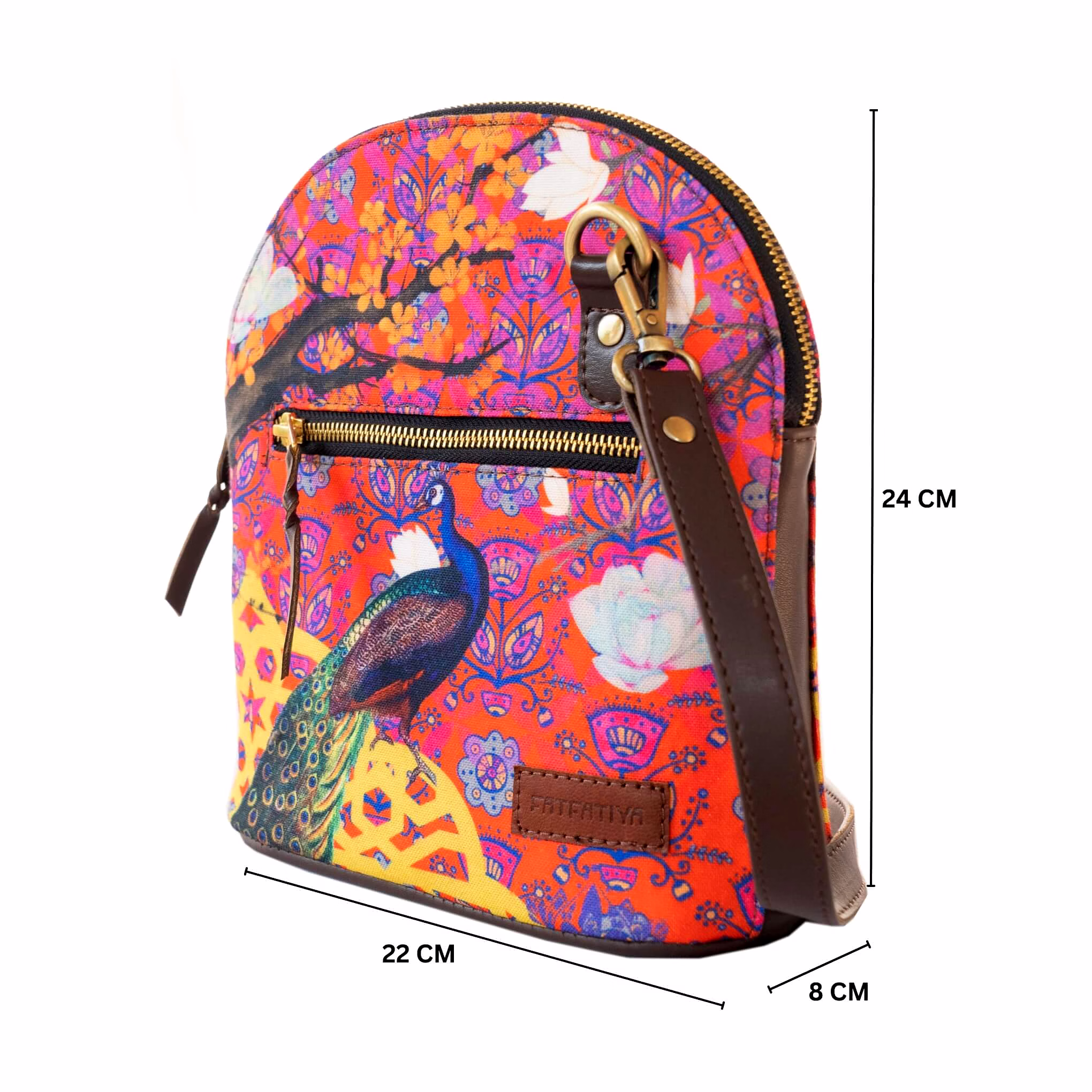 The Song of Peacock Crossbody Shoulder Bag image 3