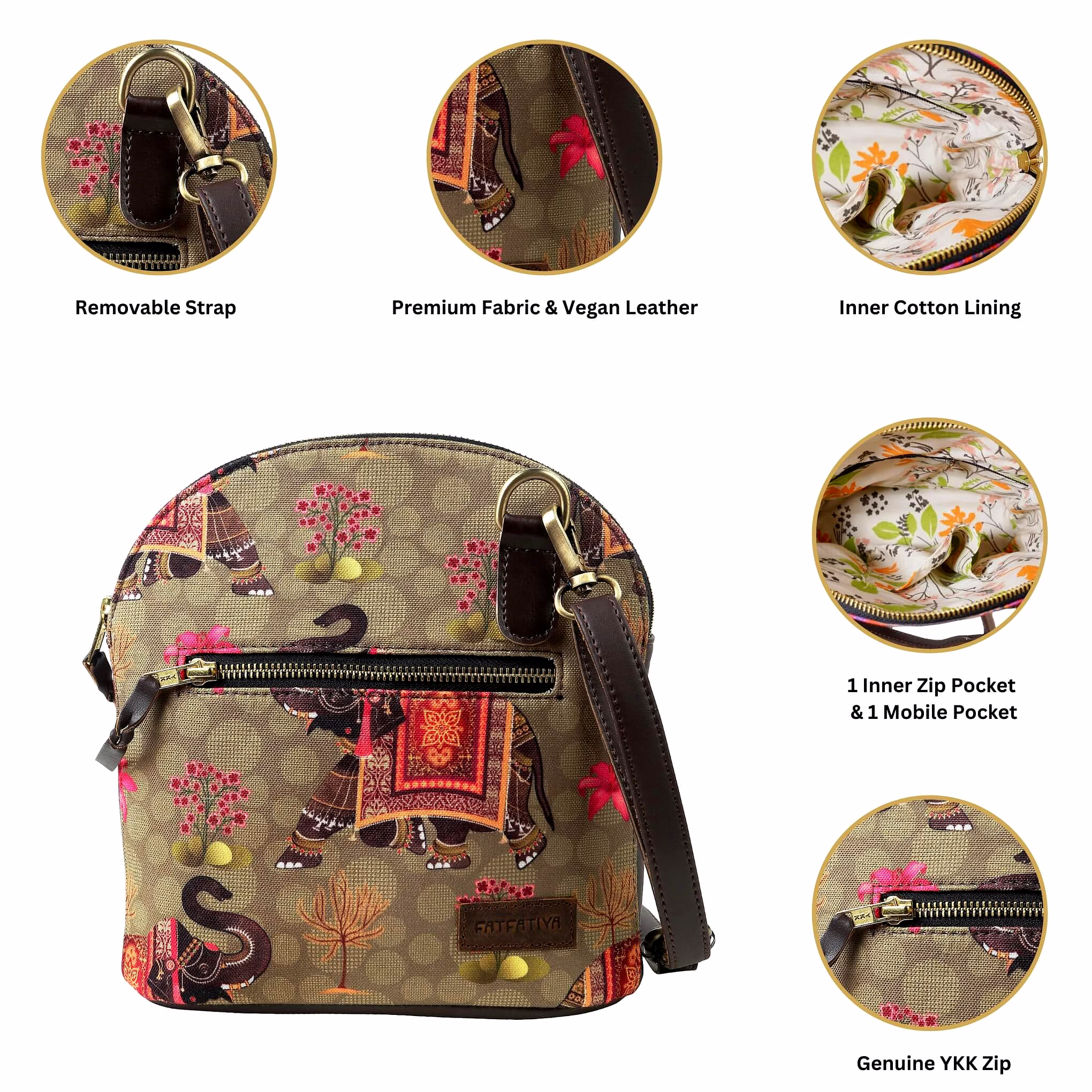 Shekhawati Haathi Designer Crossbody image 4