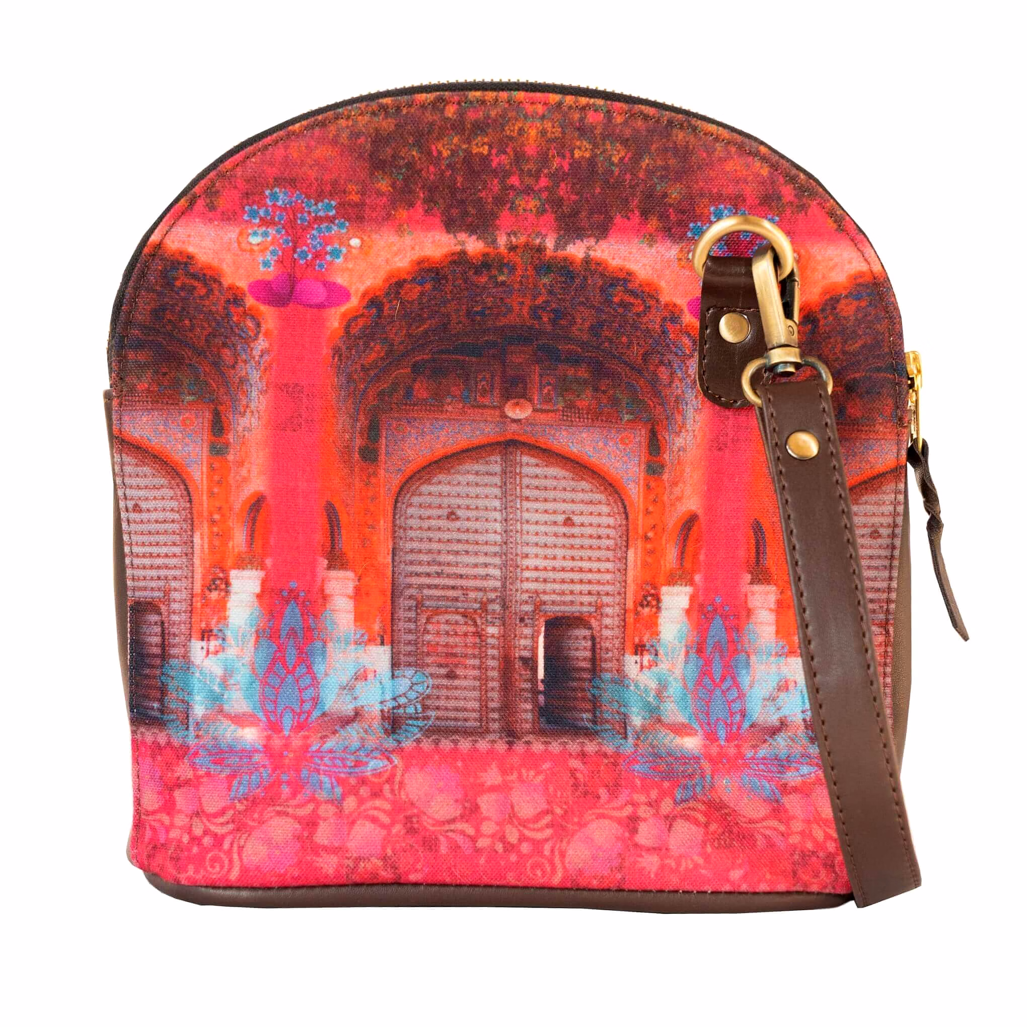 Women’s Pink Royal Door Unique Crossbody Bag image 2