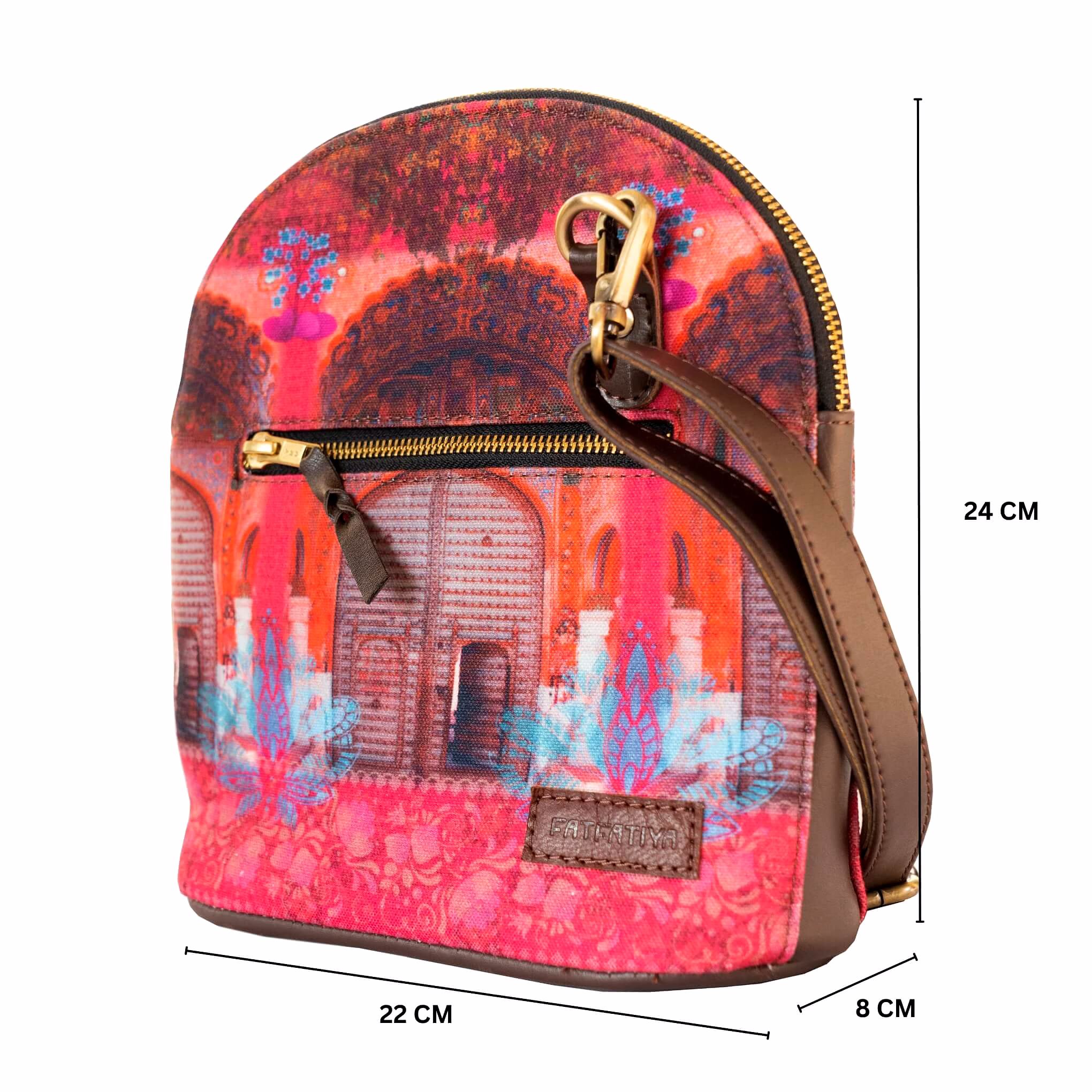 Women’s Pink Royal Door Unique Crossbody Bag image 3