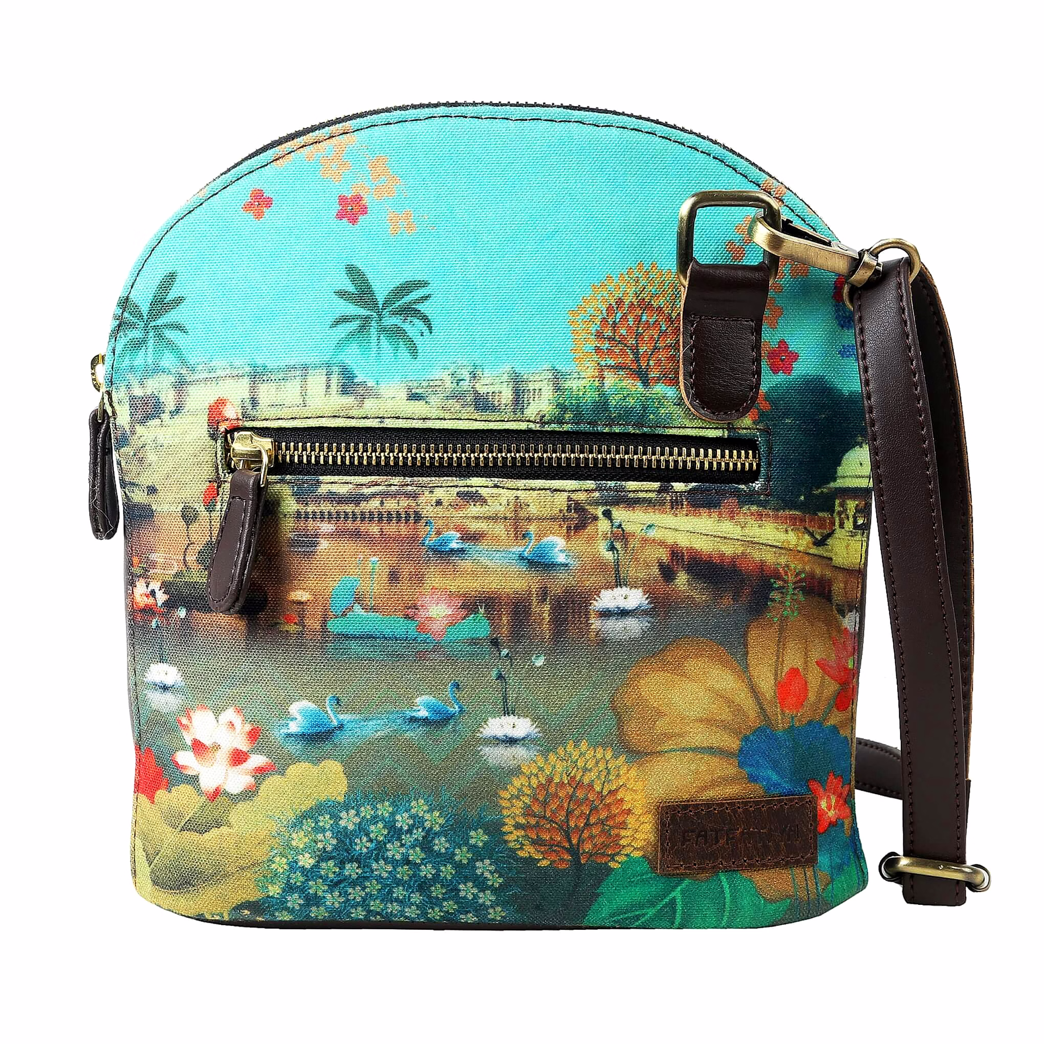 Beautiful Lakeside Handmade Crossbody Bag image 1