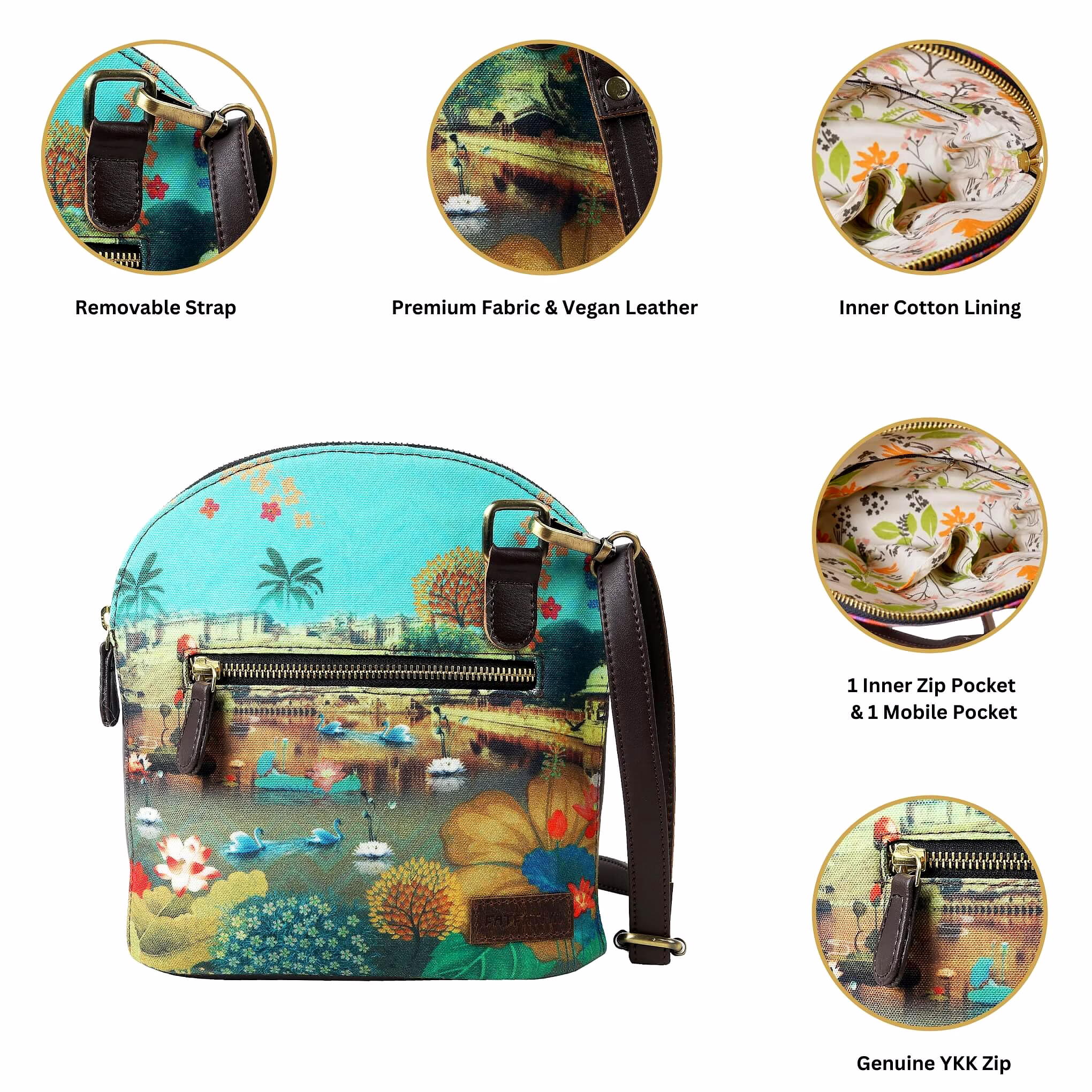 Beautiful Lakeside Handmade Crossbody Bag image 4