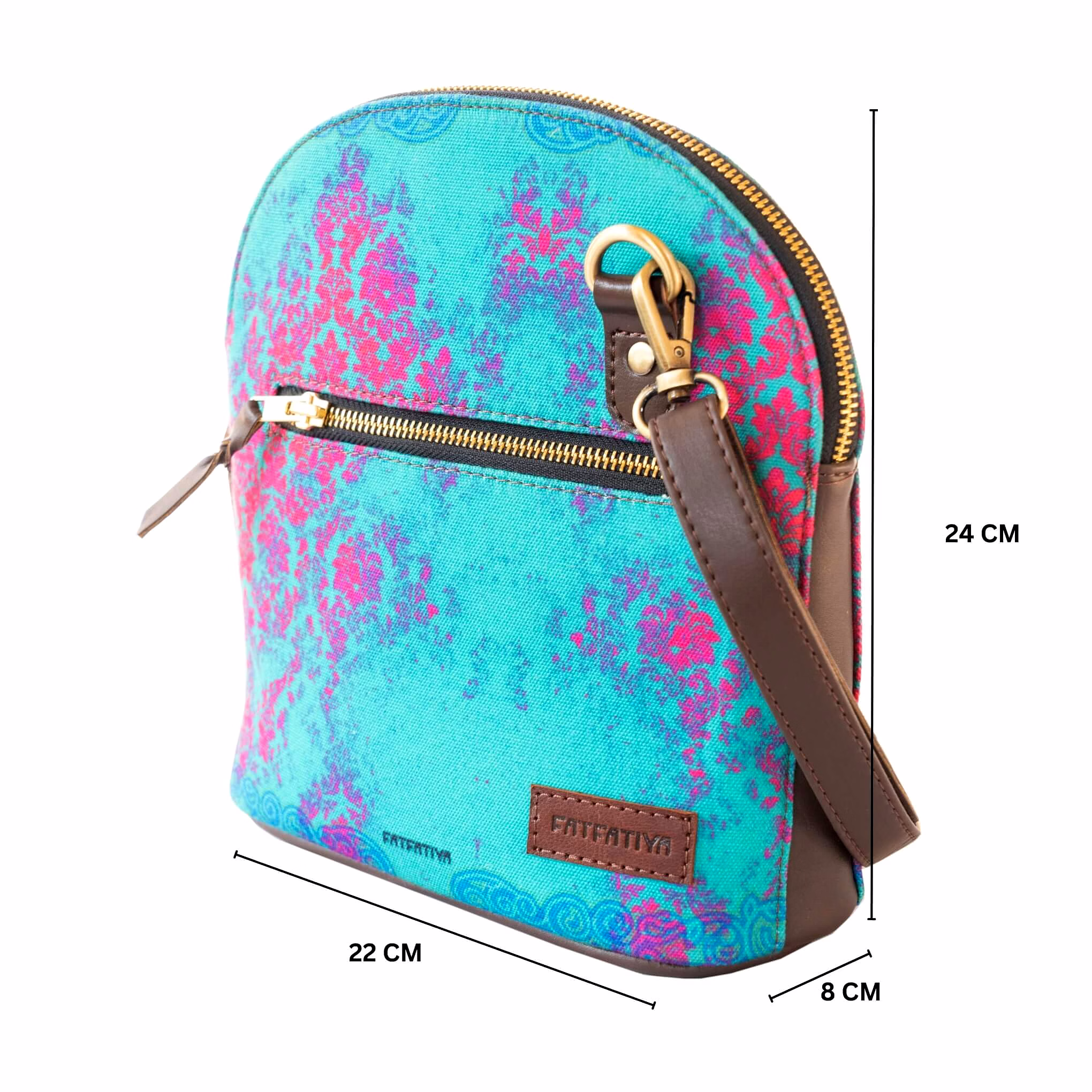 Flower Foot Print Beautiful Crossbody Bag image 3