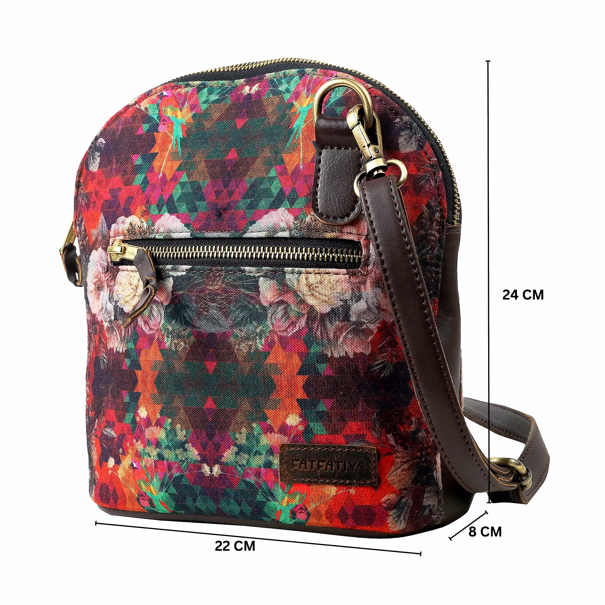 Multicolour Floral Cool Crossbody Bag image 3