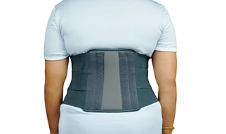 Aapson Lumbo Sacral Belt Contoured (Deluxe) Grey