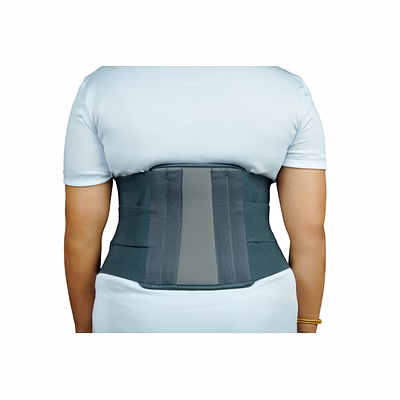 aapson lumbo sacral belt contoured (deluxe) grey