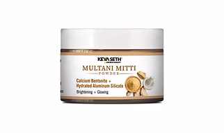 Multani Mitti Powder Face Pack for Women & Men Brightening + Glowing Skin 100gm