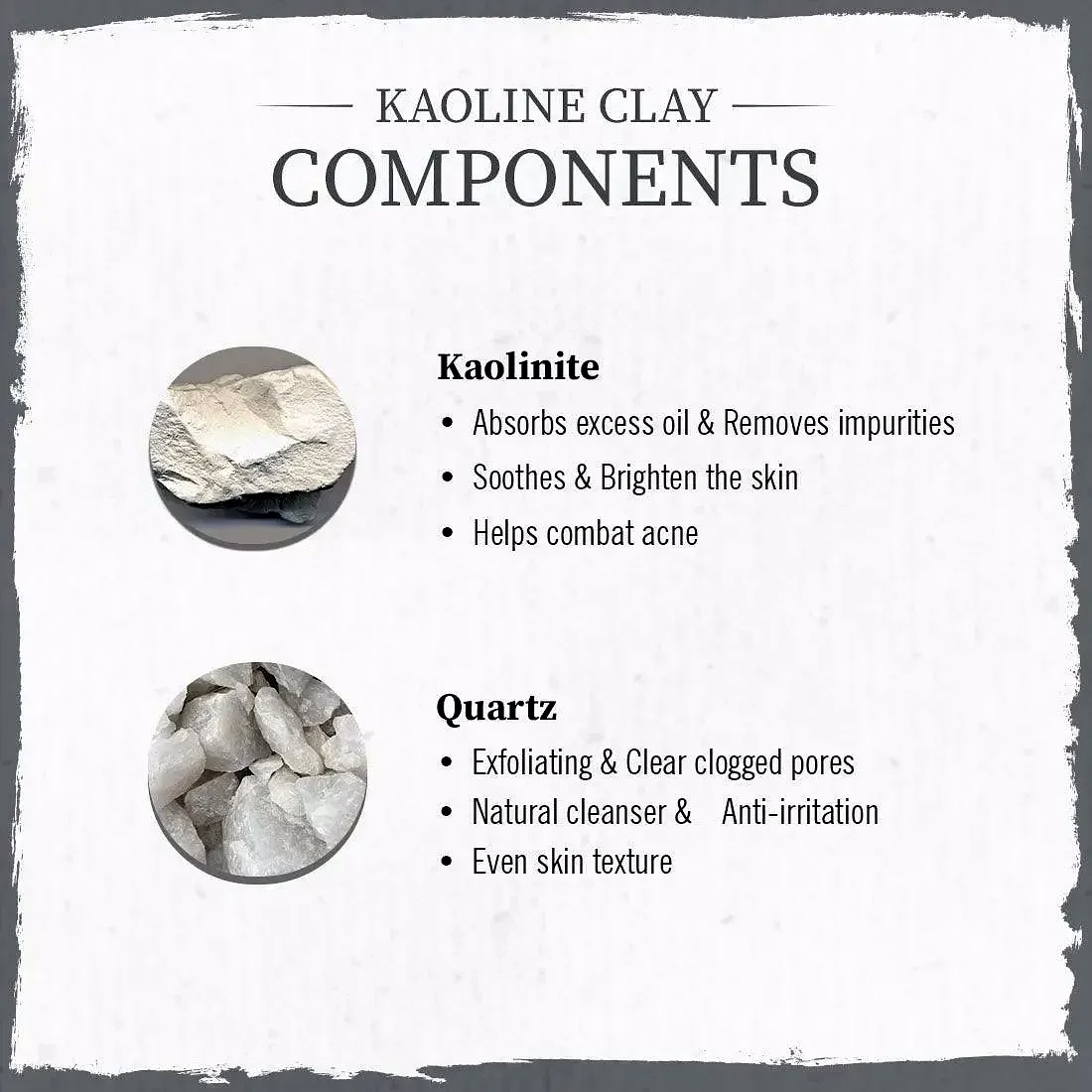 Kaolin Clay Powder Face Pack For Women & Men, Brightening + Absorbs Excess Oil-100GM image 3