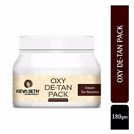 keya seth aromatherapy oxy de tan removal for glowing & lighting oil control, anti acne & pimples blemishes pigmentation de tan pack for face & body – no ammonia & blech
