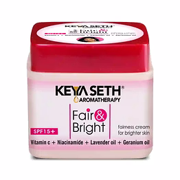 fair & bright day cream sp15+, skin brightening & whitening, with vitamin c, b3 & b6 moisturizer with lavender & geranium essential oil