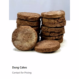 cow dung (natural fertilizer)