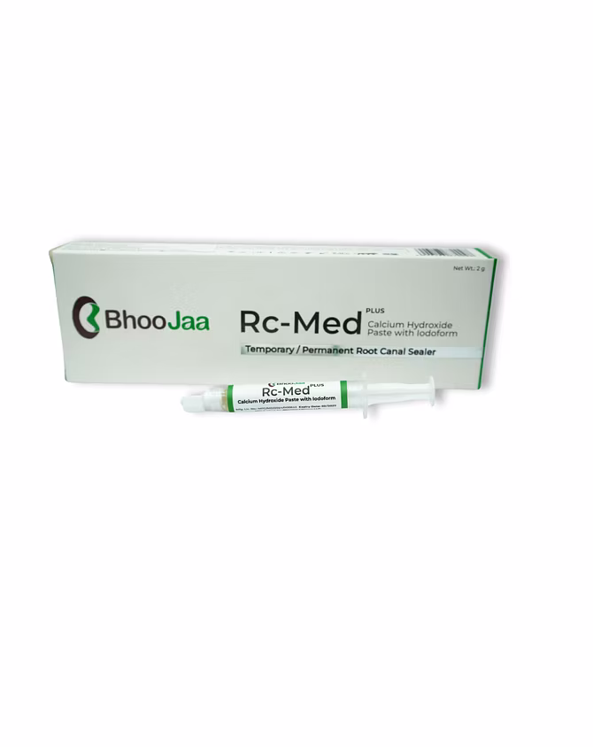 BhooJaa RC Med Plus| Calcium Hydroxide with Iodoform Paste| 2g-3