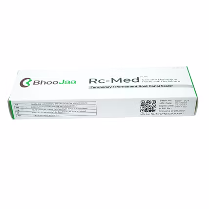 BhooJaa RC Med Plus| Calcium Hydroxide with Iodoform Paste| 2g-2