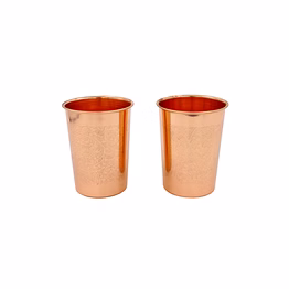 carved copper glasses