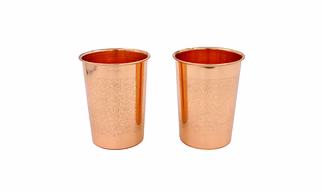 Carved Copper Glasses