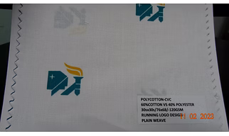 HOSPITAL LOGO PRINTED BEDSHEET