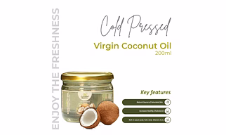Cold Pressed Virgin Coconut Oil 200ml