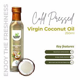 coconut republic cold pressed virgin coconut oil 250ml