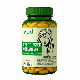 vedayu hydrolyzed collagen - 3000mg with type 1 & 3 collagen powder