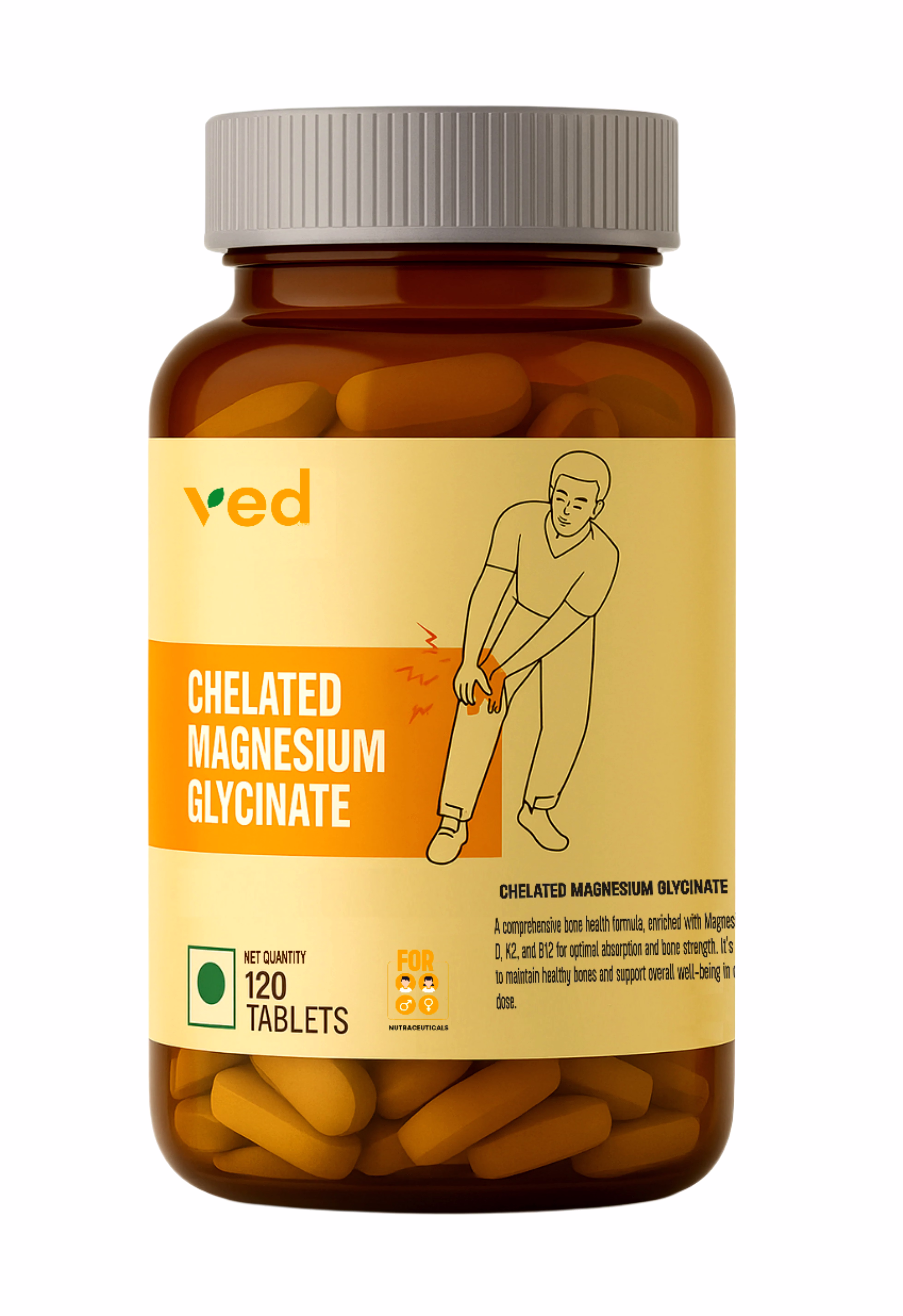 VEDayu Chelated Magnesium Glycinate 2000mg Per Serving Supplement image 1