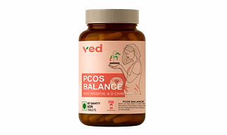 VEDayu PCOS Supplement - 40:1 Ratio 2000mg Myo-Inositol to 50mg D-Chiro-Inositol -Veg Tablets