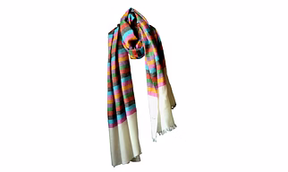 Multicolor Pure Pashmina Wrap/ Stole