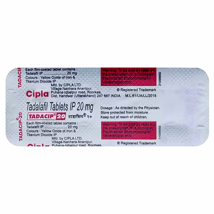 TADACIP 20 (4 TAB) -  Dr Precision-1