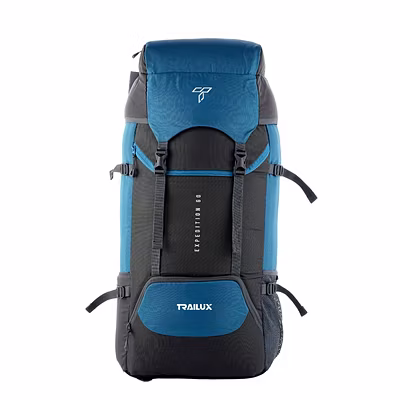 Mbax Expedition  60L Travel Backpack Hiking Trekking Bag Camping Rucksack for Men &amp; Women with Shoe Compartment-1
