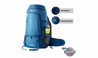 Mbax  50L Travel Backpack Hiking Trekking Bag Camping Rucksack for Men & Women with Water Proo                     Compartment