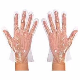 pata disposable plastic hand gloves , latex free polythene hand gloves