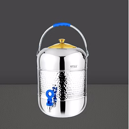 mintage stainless steel water pot elegant (hammered) 10 ltr