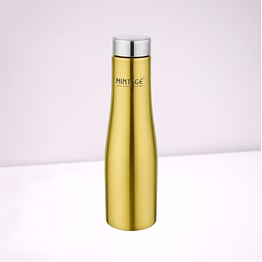 mintage water bottle pyramid pvd coated 1000 ml