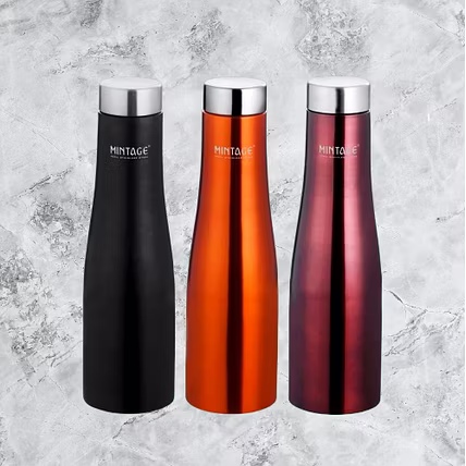 WATER BOTTLE PYRAMID COLOUR COATED 1000 ML-1