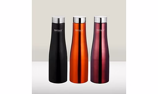 WATER BOTTLE PYRAMID COLOUR COATED 1000 ML